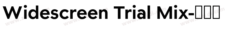 Widescreen Trial Mix字体转换
